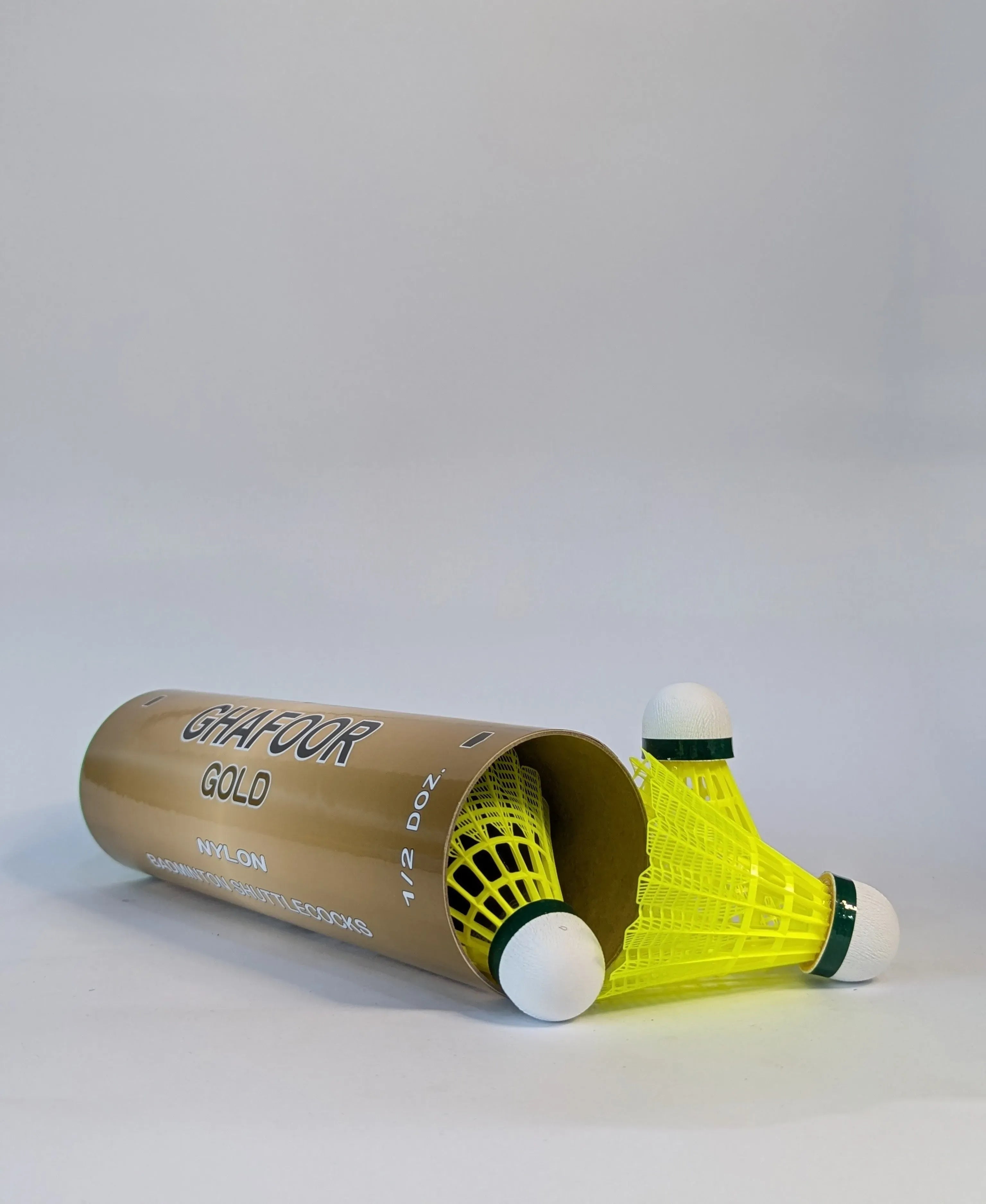 Ghafoor Gold Badminton Shuttlecock pack of 6