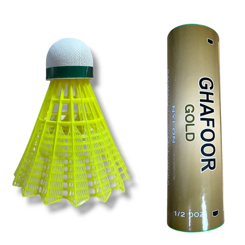 Ghafoor Gold Badminton Shuttlecock pack of 6